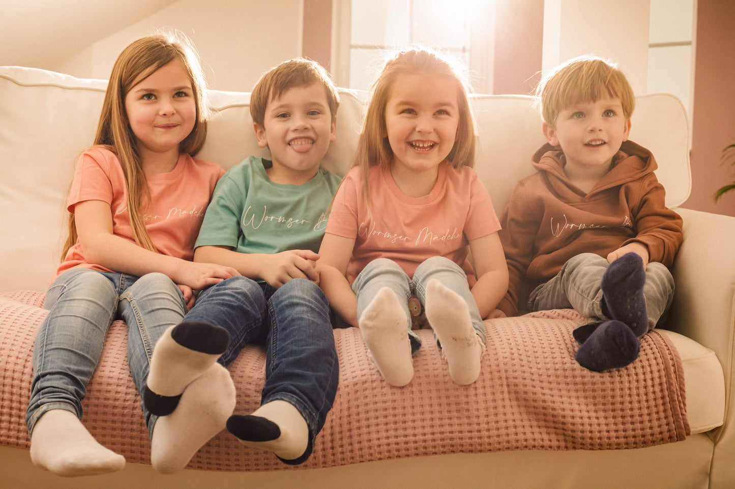 Bambini Shört Mädche Rose